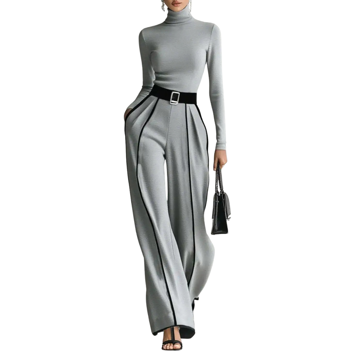 Chic Women's Two-Piece Suit in Stylish Design