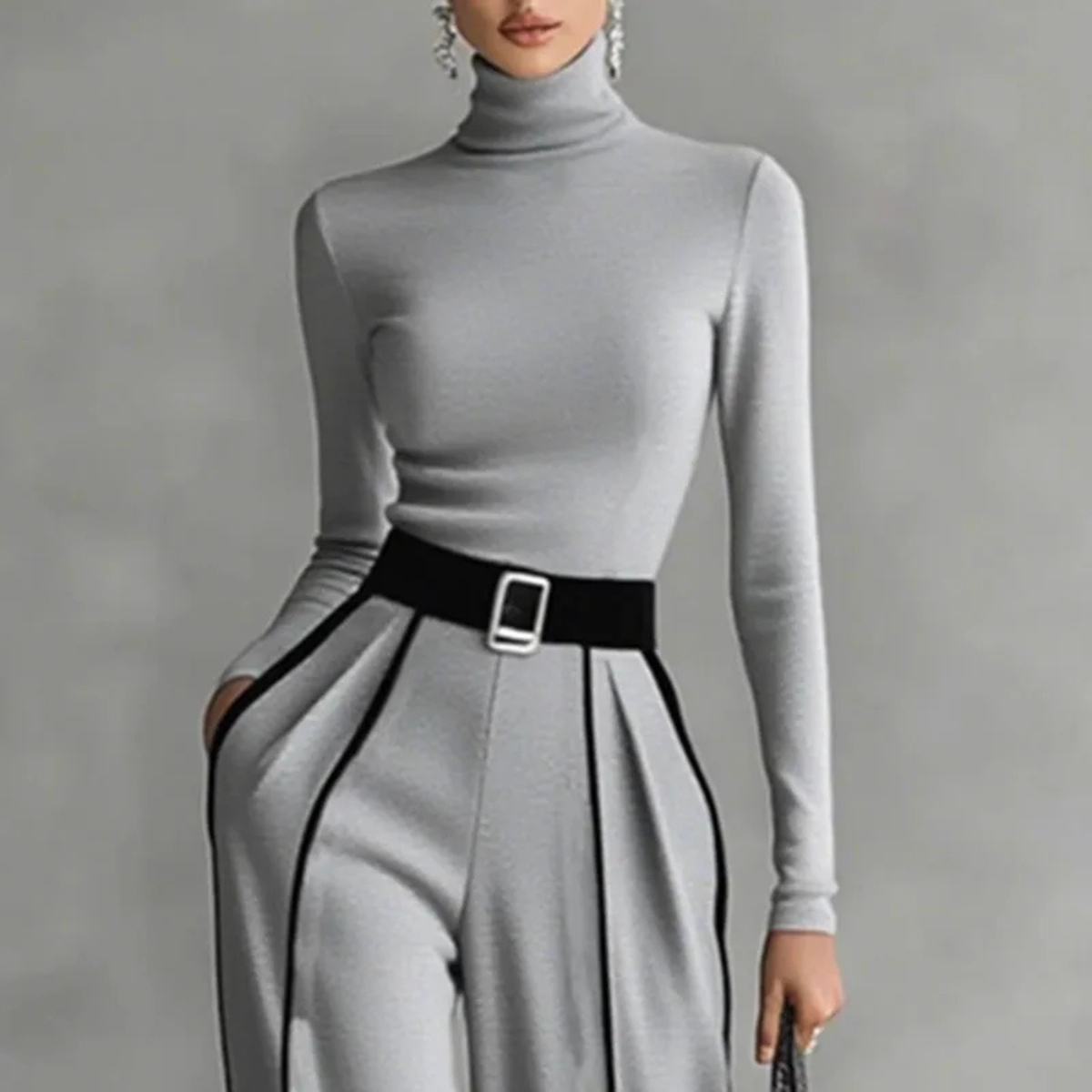 Chic Women's Two-Piece Suit in Stylish Design
