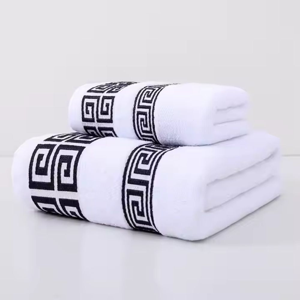Luxurious Cotton Towel Duo for Everyday Comfort