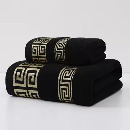 Luxurious Cotton Towel Duo for Everyday Comfort