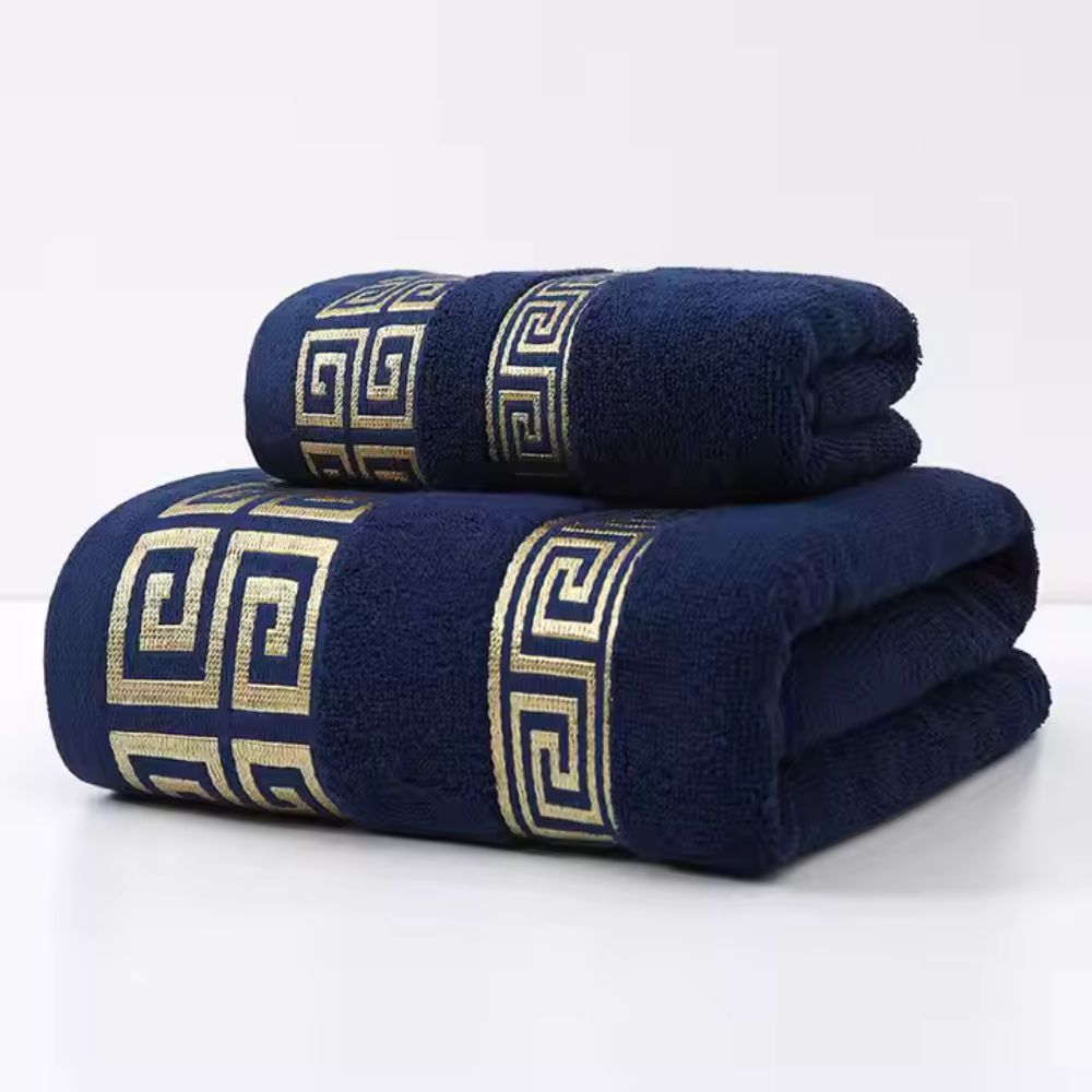 Luxurious Cotton Towel Duo for Everyday Comfort