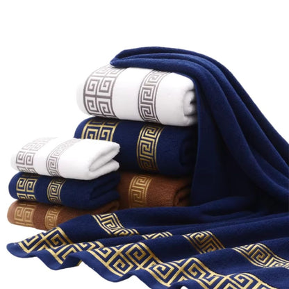 Luxurious Cotton Towel Duo for Everyday Comfort