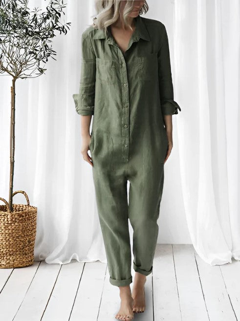 Chic & Versatile All-in-One Jumpsuit with Pockets