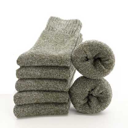 Warm Woolen Socks - Set of 5 Pairs