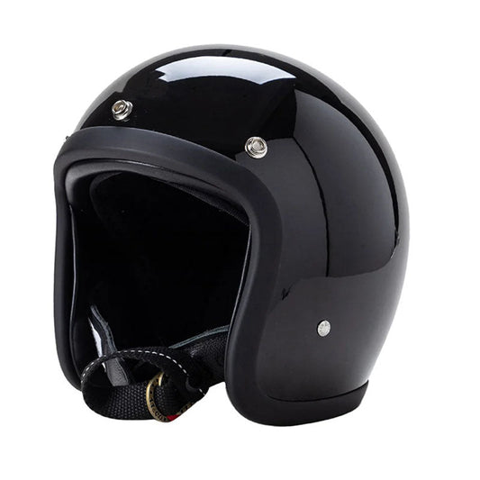 Low-Profile Retro Motorcycle Helmet with DOT and ECE Safety Certification