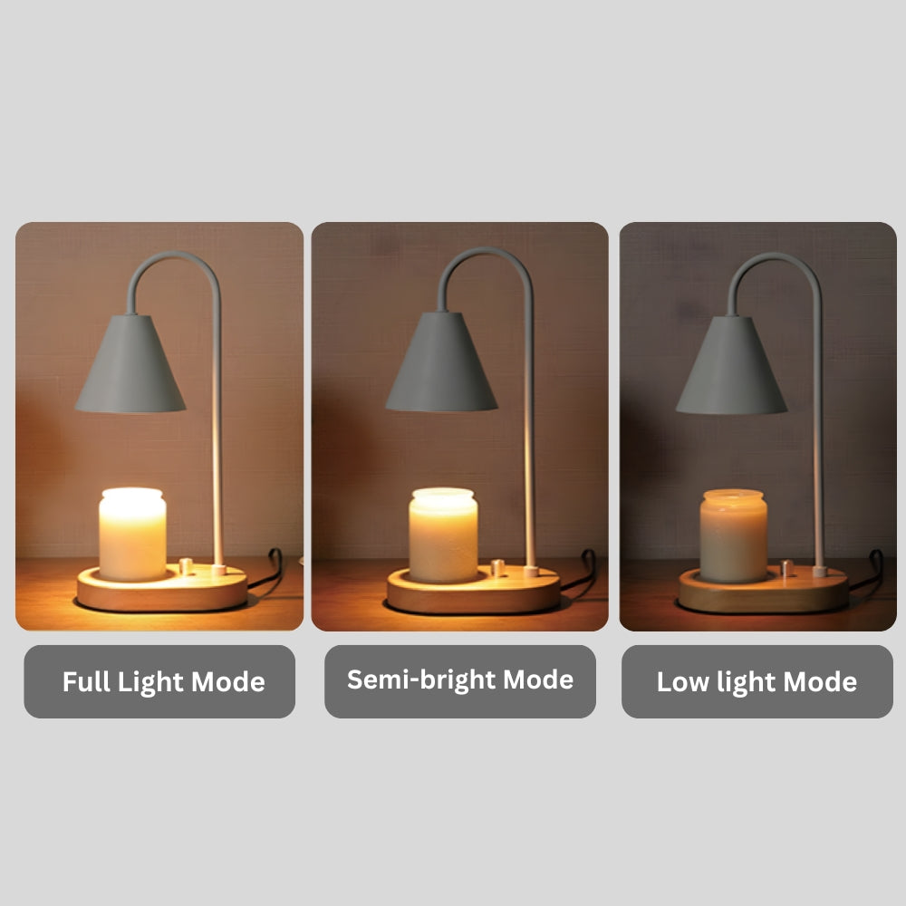 Serene Glow Adjustable Candle Warmer Lamp