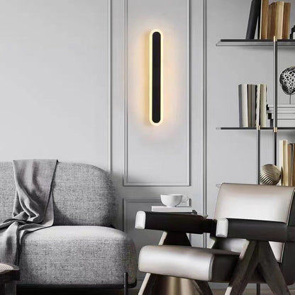 Weatherproof Black LED Wall Light – Dimmable and Sleek Design for Outdoors