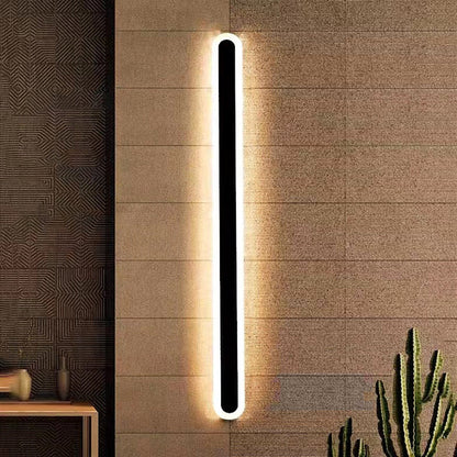 Weatherproof Black LED Wall Light – Dimmable and Sleek Design for Outdoors