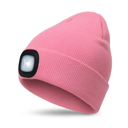 Rechargeable LED Cap with Heated Lighting