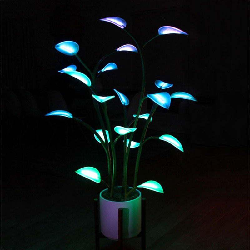 LED Plant with Luminous Bloom Effect for Enhanced Growth