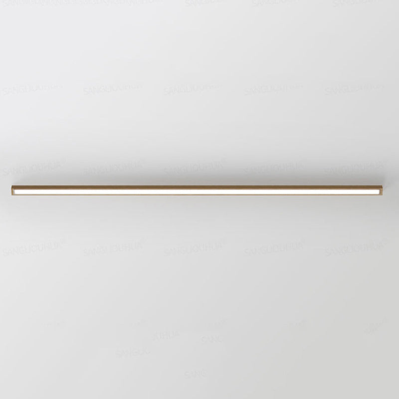 Sleek LED Ceiling Light in Wood Design with Three Color Options