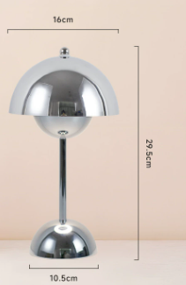 Rechargeable LED Table Lamp with Dimmable Cordless Design – Scandinavian Style
