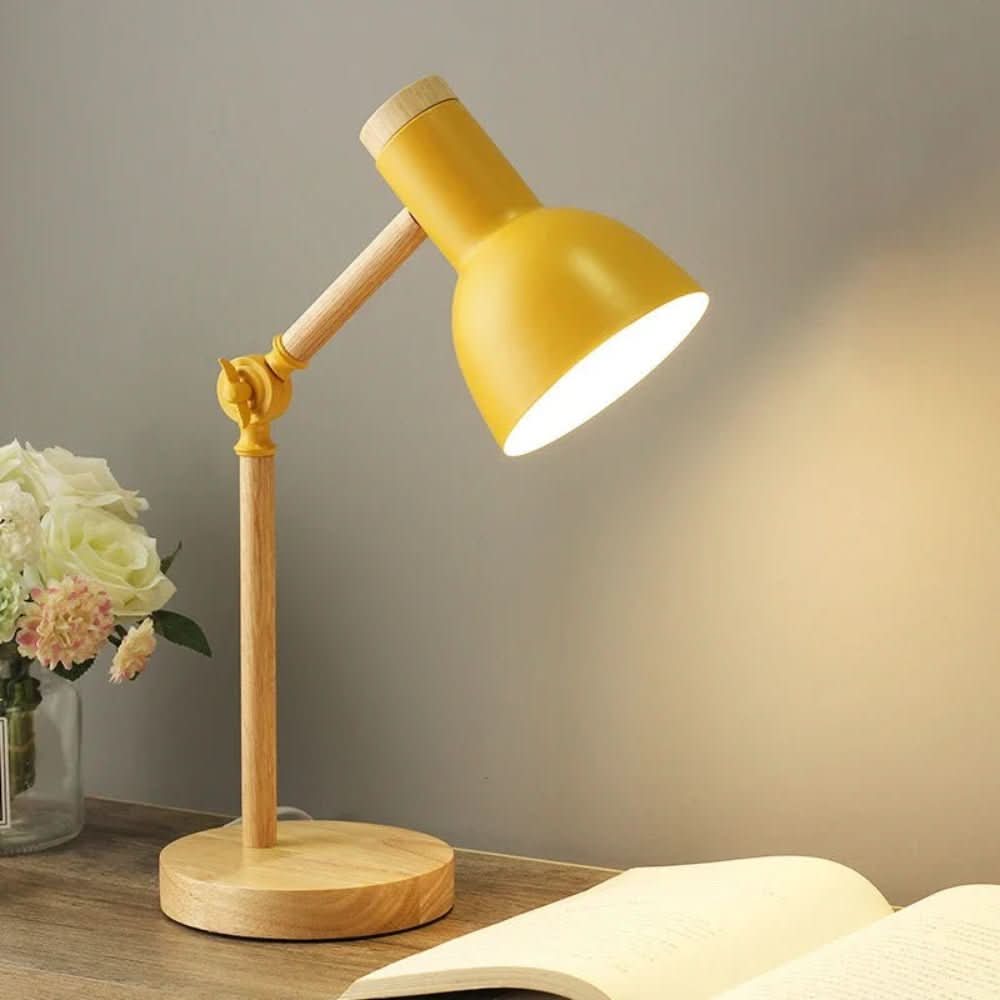 Scandinavian Style Adjustable Wooden Lamp for Elegant Lighting