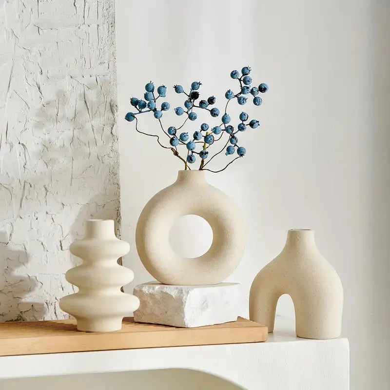 Set of Bohemian Ceramic Vases