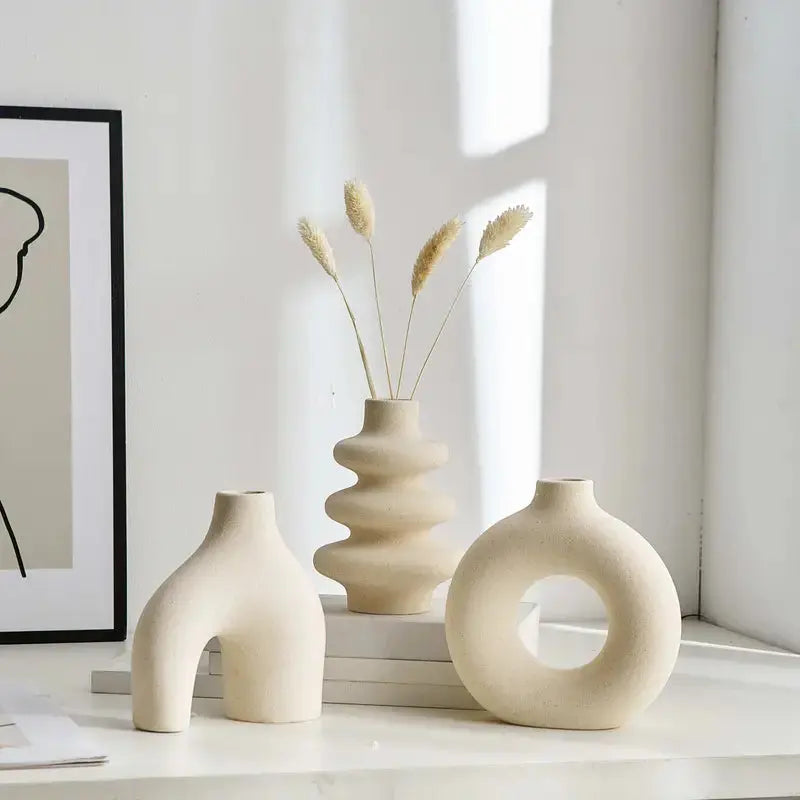 Set of Bohemian Ceramic Vases