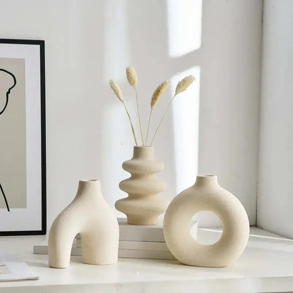 Set of Bohemian Ceramic Vases