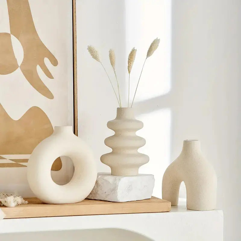 Set of Bohemian Ceramic Vases
