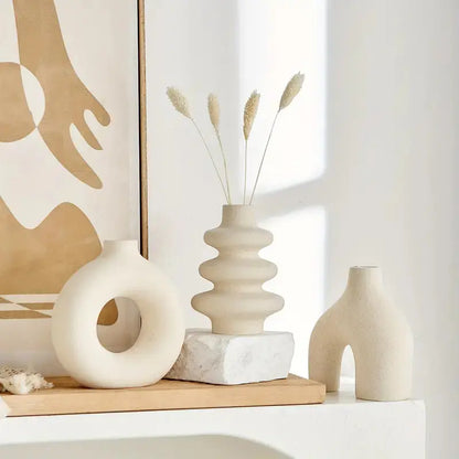 Set of Bohemian Ceramic Vases