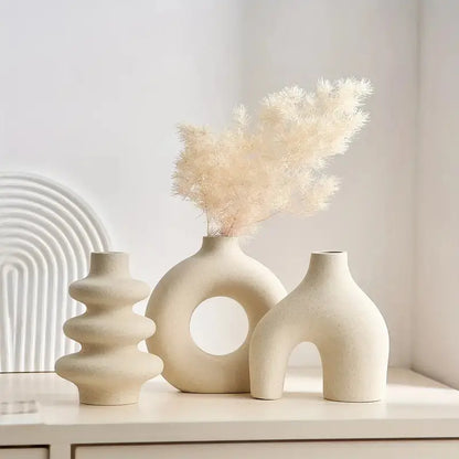 Set of Bohemian Ceramic Vases