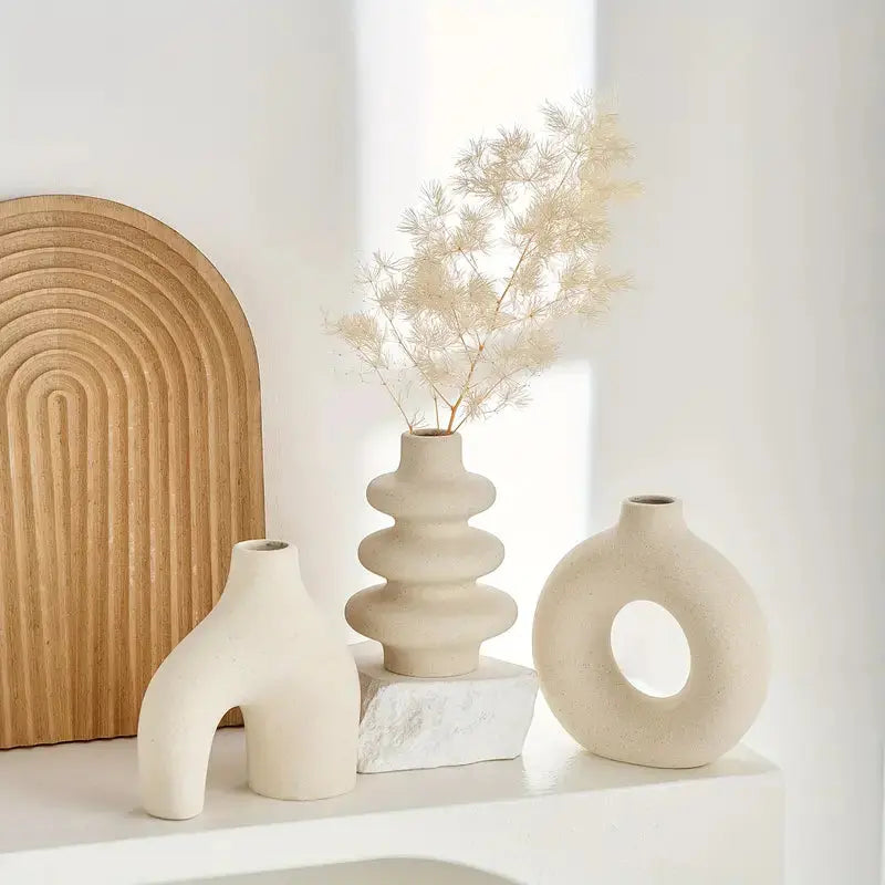 Set of Bohemian Ceramic Vases
