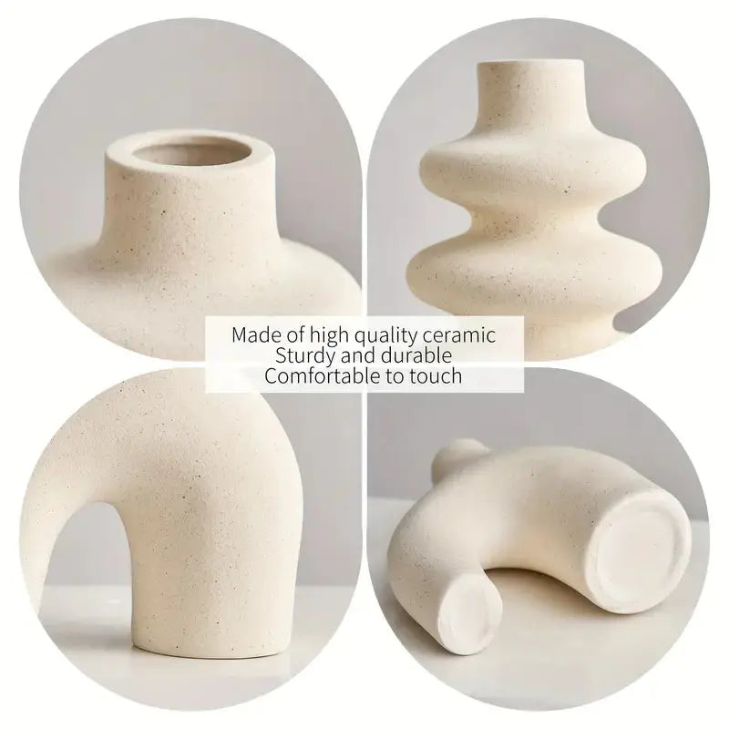 Set of Bohemian Ceramic Vases