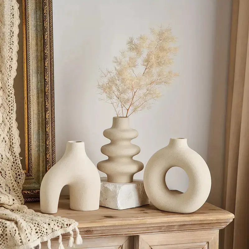 Set of Bohemian Ceramic Vases