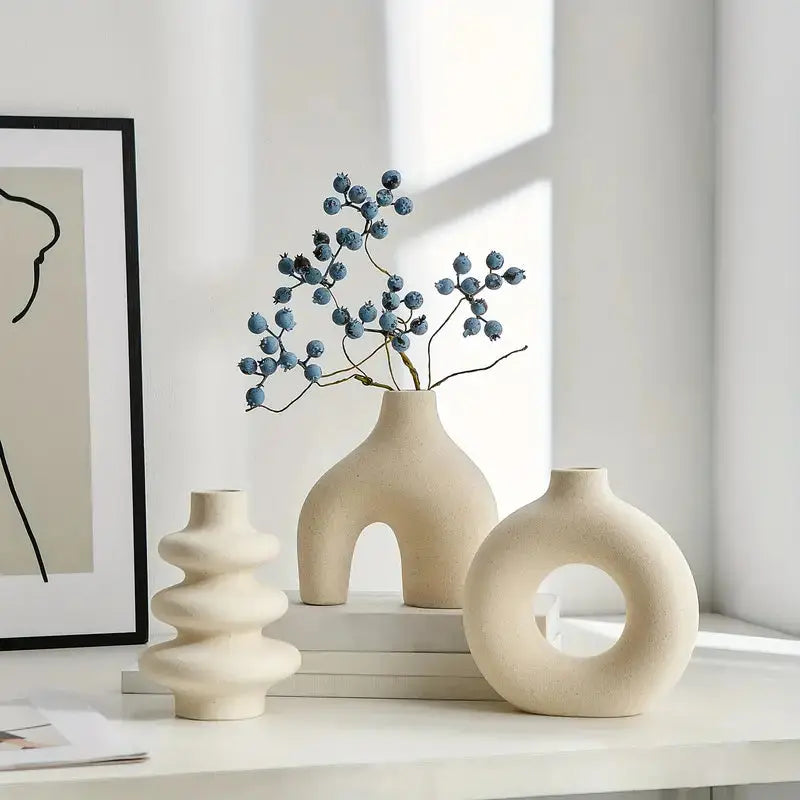 Set of Bohemian Ceramic Vases