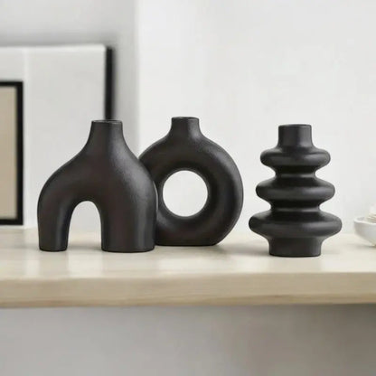 Set of Bohemian Ceramic Vases