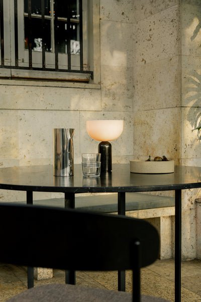 LED Touch-Control Table Lamps with Contemporary Marble Base