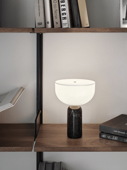 LED Touch-Control Table Lamps with Contemporary Marble Base