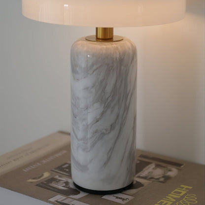 LED Touch-Control Table Lamps with Contemporary Marble Base
