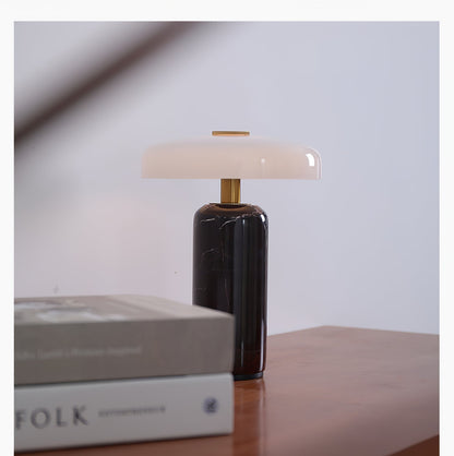LED Touch-Control Table Lamps with Contemporary Marble Base