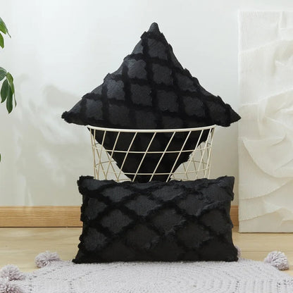 Cozy Chic Velvet Cushion Cover Set with Bohemian Flair