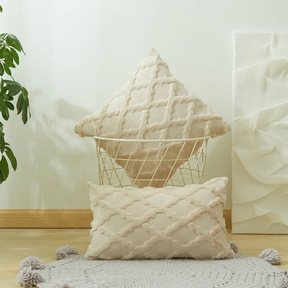 Cozy Chic Velvet Cushion Cover Set with Bohemian Flair