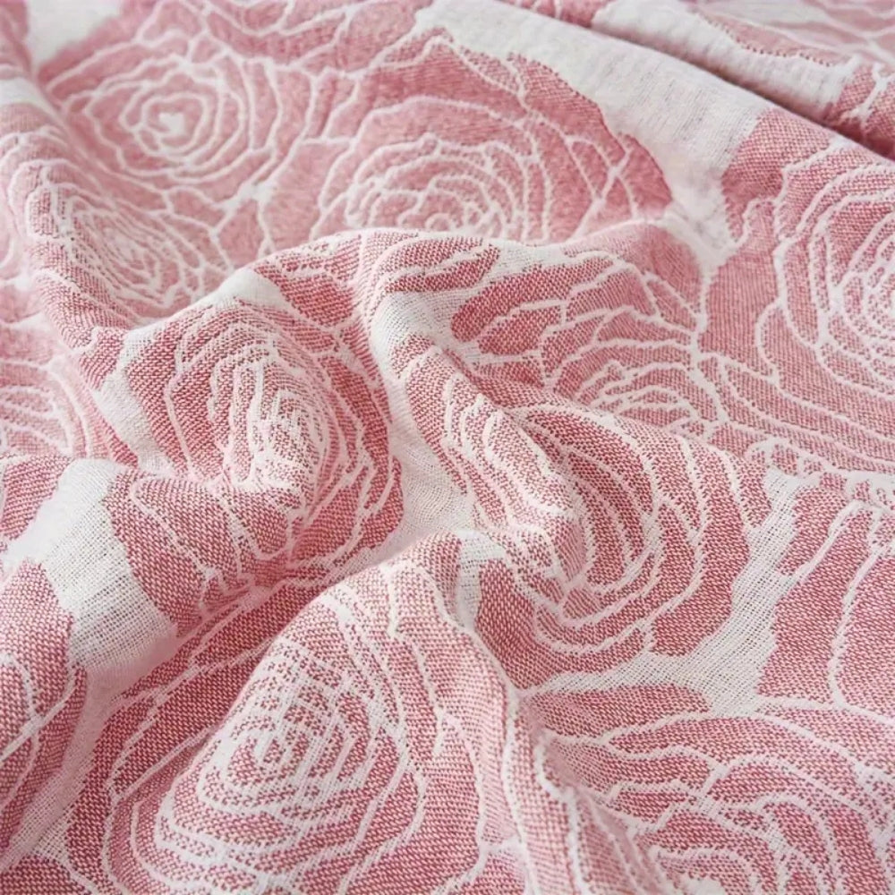Charming Blooms Cotton Throw Blanket