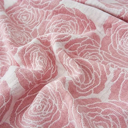 Charming Blooms Cotton Throw Blanket