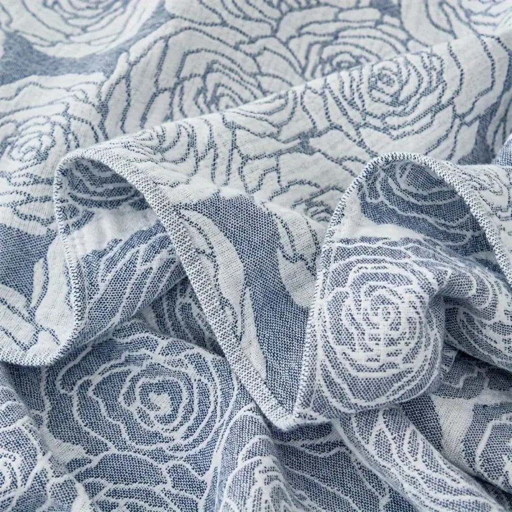 Charming Blooms Cotton Throw Blanket
