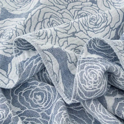 Charming Blooms Cotton Throw Blanket