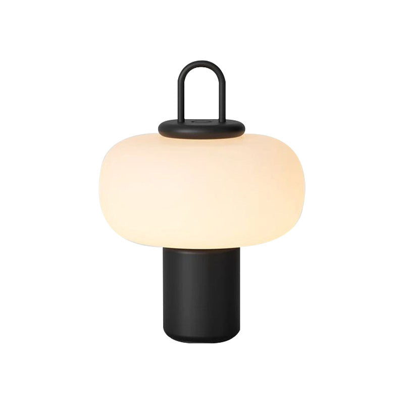 LED Bedside Lamp with Soft Diffused Glass Shade