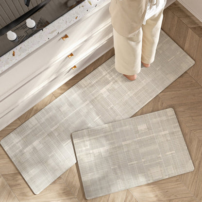 Vibrant Floral-Striped Comfort Mat for Your Kitchen