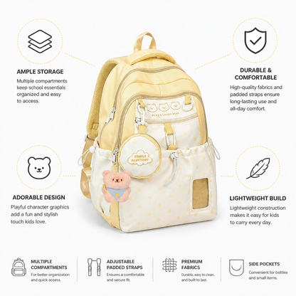 Fun and Functional Kids Backpack with Multiple Pockets