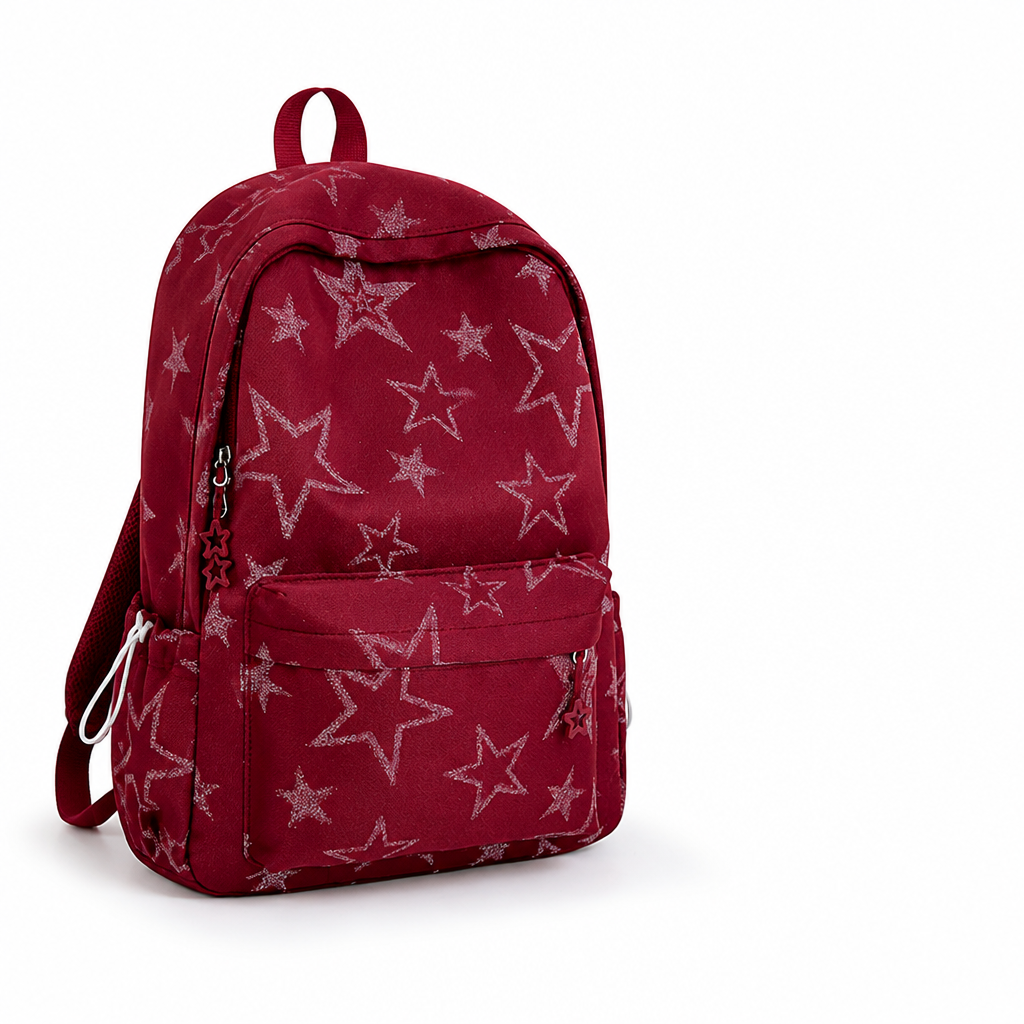 Stylish and Sturdy School Backpack with Star Design