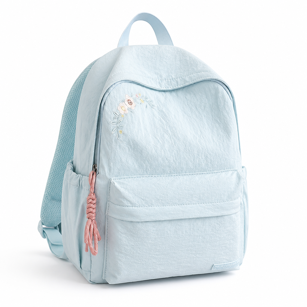Chic Floral Pattern Multi-Compartment Backpack