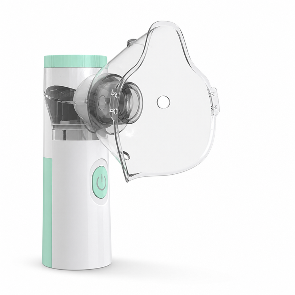 Compact Handheld Nebulizer with Dual Mouthpieces for Fast Relief