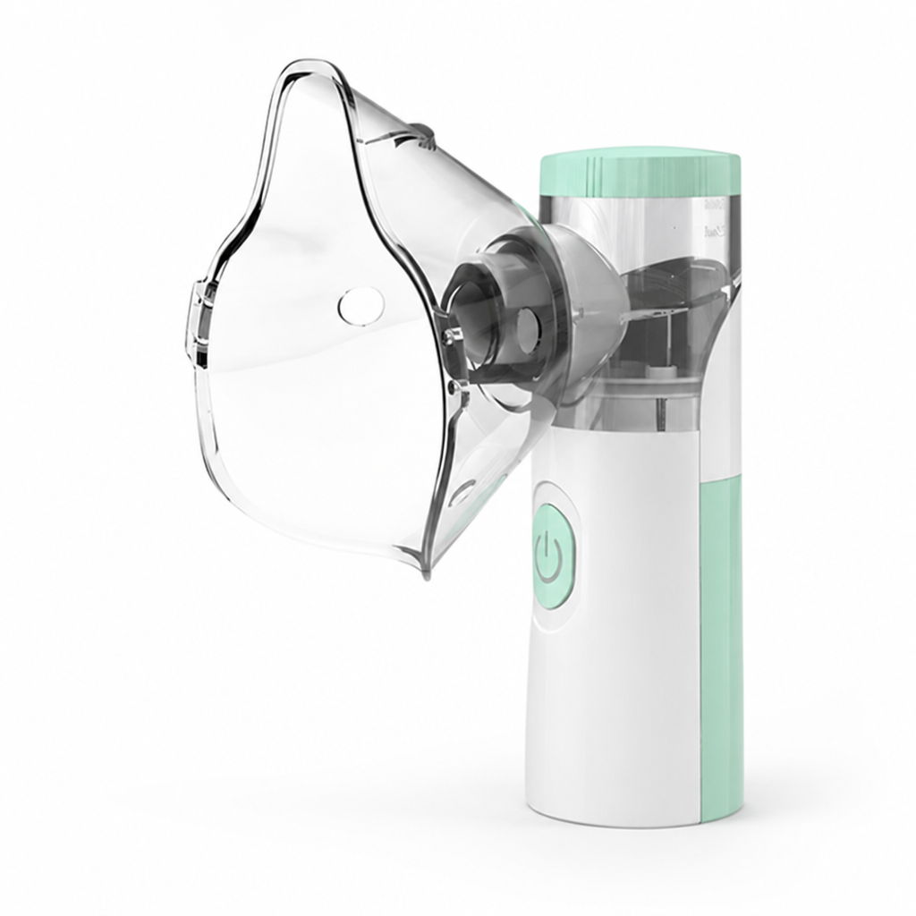 Compact Handheld Nebulizer with Dual Mouthpieces for Fast Relief