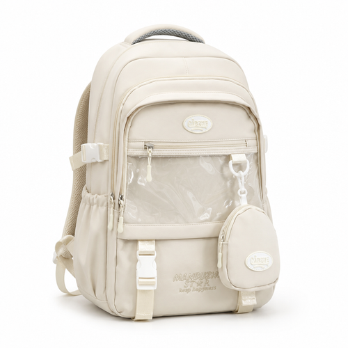 Clear View School Backpack with Comfortable Padded Straps