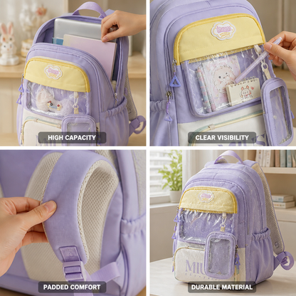 Clear View Kids Backpack with Comfort Straps