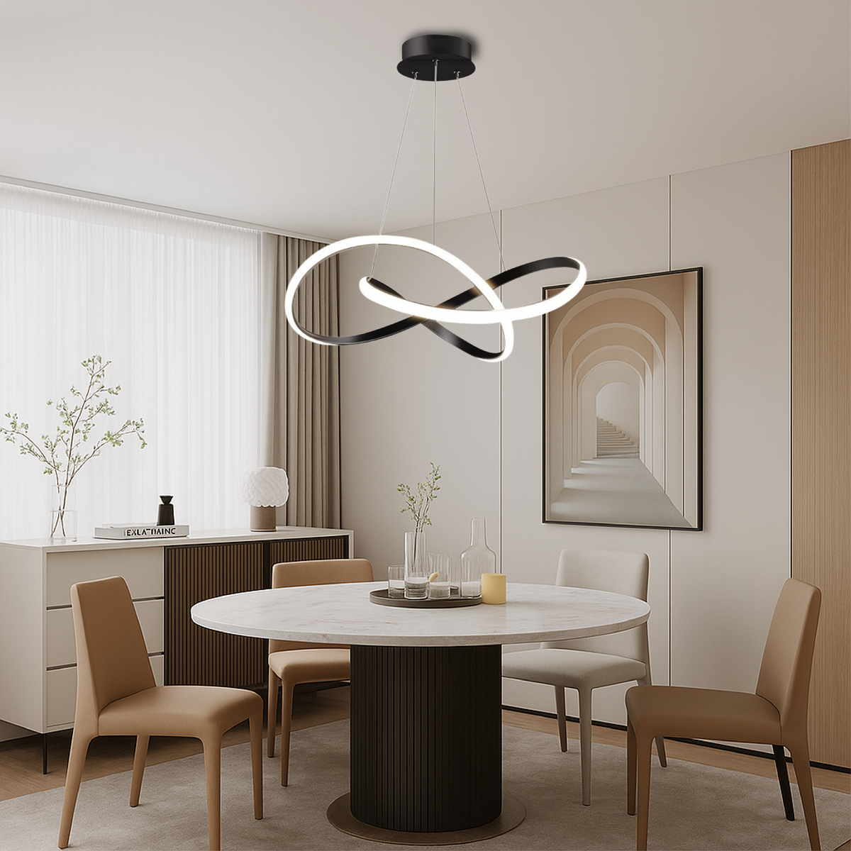 Contemporary LED Pendant Light for Dining Area