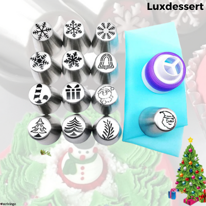 13-Piece Decorating Nozzle Set for Easy Professional Baking
