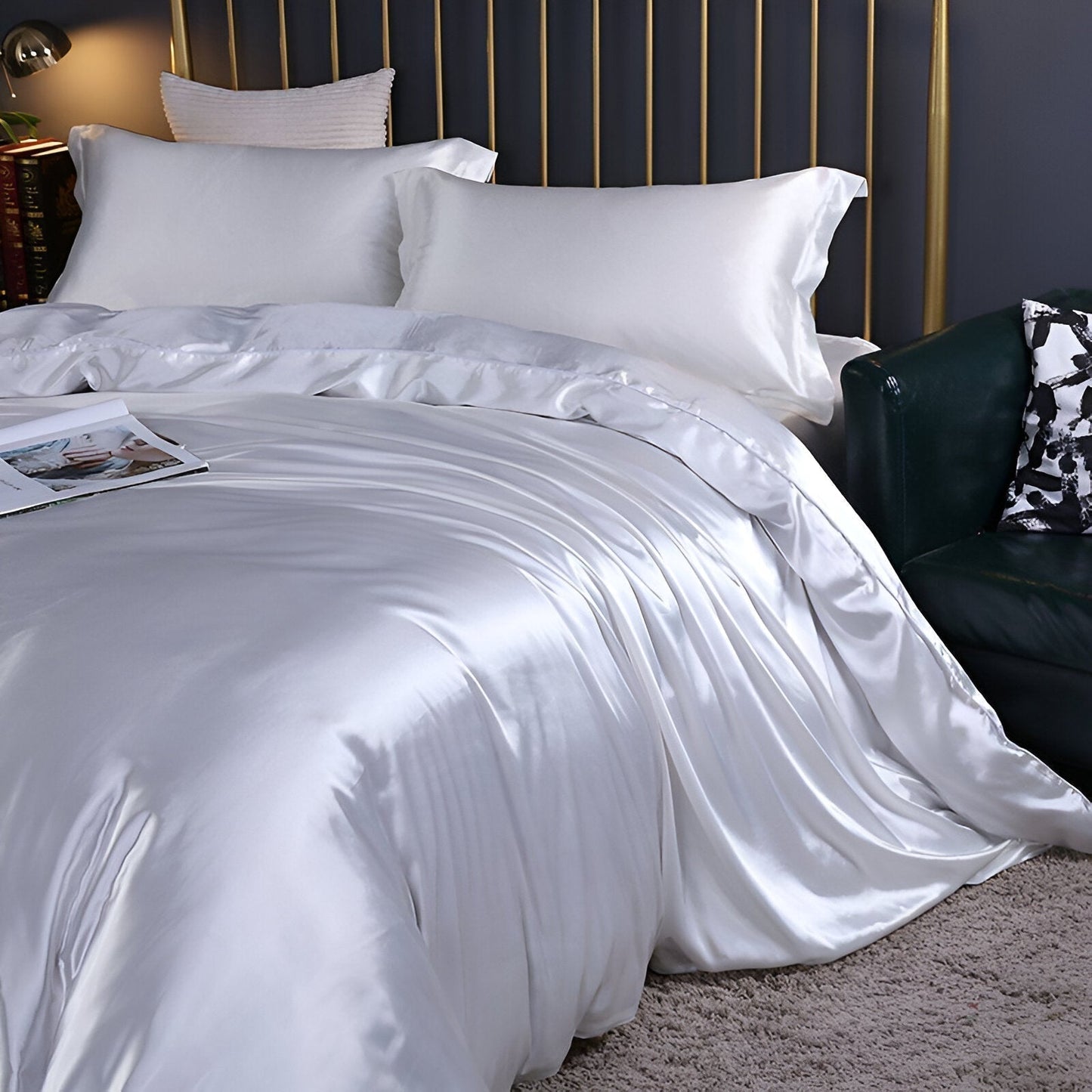 Soft Breathable Luxury Silk Duvet Cover – Easy Care